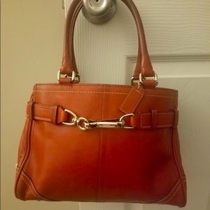 Red Coach bag